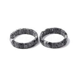 Прямоугольные браслеты из натуральных бусин из картографического камня для женщин и мужчин BJEW-Z149-01G