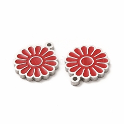 304 Edelstahl-Emaille-Anhänger&nbsp;STAS-F291-03P-01