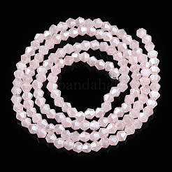 Nachahmung Jade galvanisieren Glasperlen Stränge&nbsp;LS-EGLA-A039-J2mm-A07