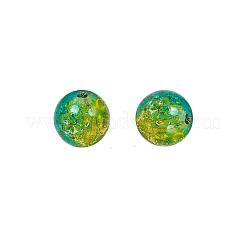 Perline di vetro crackle verniciato a spruzzo 18 colori&nbsp;CCG-JQ0001-02-8mm
