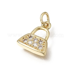 Messing micro pave klar zirkonia charme&nbsp;CU-L001-02G