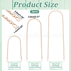 3 шт. 3 ручки для сумки из искусственной кожи&nbsp;PURS-WR0001-27A