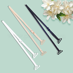 3 пара двухцветных полиэстеровых бретелей для бюстгальтера&nbsp;DIY-CY0001-57