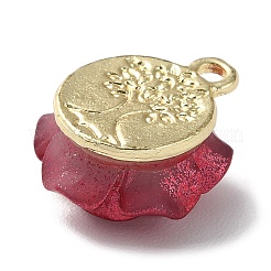 Подвески в виде роз из непрозрачной смолы X-PALLOY-Z016-02G