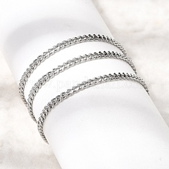 12 Stück 2.2 mm gedrehte Kette aus Edelstahl 304 für Damen und Herren&nbsp;NJEW-H093-17P-04
