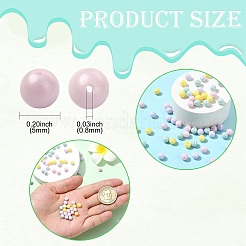 60 шт. 4-х цветные бусины из кубического циркония с имитацией жемчуга ZIRC-CJ0001-30