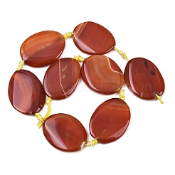 Натуральные полосатые агатовые бусы&nbsp;G-P605-L02-06