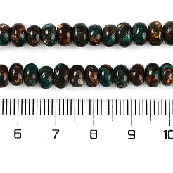 Собранные нити бусин из натурального малахита и бронзита G-A230-C02-02