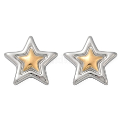 Серьги-гвоздики из нержавеющей стали 304 EJEW-S265-10GP