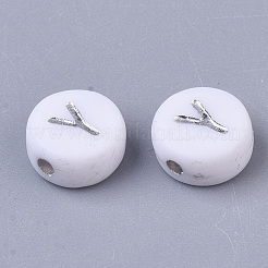 Perline acrilico placcato&nbsp;PACR-R243-04Y