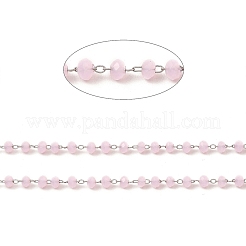 Стеклянная круглая цепочка из бисера CHS-B003-01A