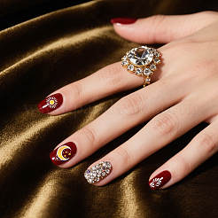 Plantillas de arte de uñas diy de acero inoxidable&nbsp;MRMJ-WH0092-181