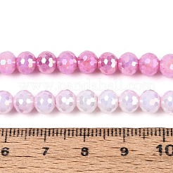 Антикоррозийные гальванические стеклянные бусины&nbsp;X-GLAA-N056-6mm-08