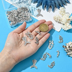 40шт 4 стиля подвески из сплава в тибетском стиле&nbsp;TIBEP-YW0002-03