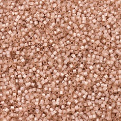 MIYUKIデリカビーズ  シリンダー  日本製シードビーズ  11/0  （db0622)ピーチシルバーライニングアラバスター  1.3x1.6mm  穴：0.8mm  約2000PCS /ボトル  10 G /ボトル&nbsp;SEED-JP0008-DB0622