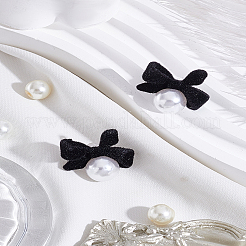 1 пара сережек-гвоздиков из пластикового сплава с имитацией жемчуга для женщин&nbsp;EJEW-LP0003-95