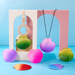 10 шт. большие подвески из натуральной ракушки гребешка&nbsp;SSHEL-TA0001-23