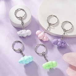 Брелок с акриловыми подвесками в виде облаков&nbsp;KEYC-JKC00486