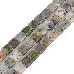 天然石瑪瑙ビーズ連売り  正方形  13x13x6mm  穴：0.9mm  約30個/連  15.63''~15.83''（39.7~40.2センチメートル）&nbsp;G-K362-A01-01