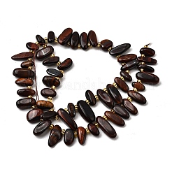 Нити бусин из натурального красного тигрового глаза G-Z091-A17