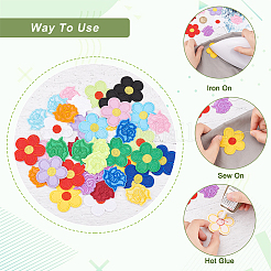 40 шт. 20 стиля в форме розы и цветка с тремя лепестками DIY-AR0003-12