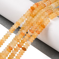 Natürliche goldene Seidenjadeperlenstränge&nbsp;G-NH0009-01A