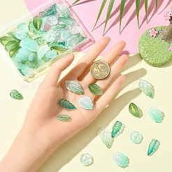 60 шт. 6 вида прозрачных стеклянных бусин DGLA-YW0001-37