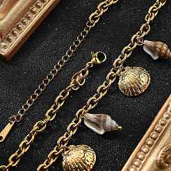 Ожерелья из ракушек и нержавеющей стали Ocean Beach 304 STAS-Z112-01G