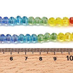 Стеклянные бусины с гальваническим покрытием &nbsp;EGLA-G039-09B-02