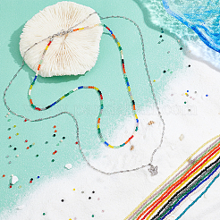 12 нитка 12 цвета прозрачные стеклянные бусины нити&nbsp;GLAA-PH0001-89