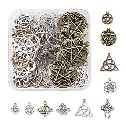 60Stk. 10 Modelle Anhänger aus tibetischem Stil&nbsp;TIBEP-SC0001-74AS