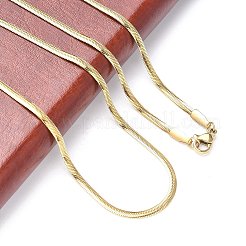 Ионное покрытие (ip) 304 нержавеющая сталь змеиные цепи ожерелья NJEW-O058-25G