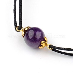 Драгоценный камень регулируемая ссылка браслеты&nbsp;X-BJEW-JB01554-05