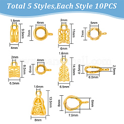 50 шт. 5-х стилевые стойки с покрытием из сплава трубчатых держателей FIND-HY0003-37