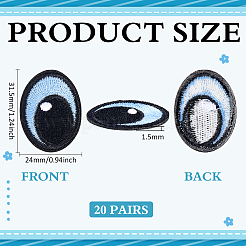 20 par de apliques para los ojos&nbsp;DIY-PH0035-13A