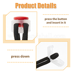 36 шт. 12-х цветные пластиковые зажимы для шнура KY-DC0001-21