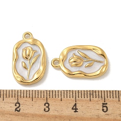 Подвески из нержавеющей стали 304 с эмалью&nbsp;STAS-I322-87G-04