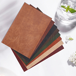 8 feuille de cuir PU bicolore&nbsp;DIY-CL0002-51