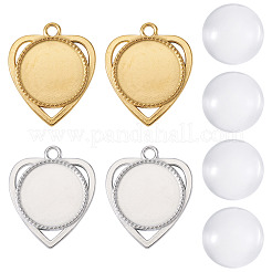 Наборы для самостоятельного изготовления подвески в форме сердца&nbsp;STAS-TA0005-43