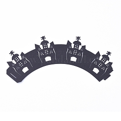 Envoltorios para cupcakes de halloween del castillo&nbsp;CON-G010-D02
