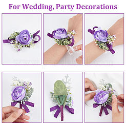 1 corsage de poignet en tissu de soie&nbsp;AJEW-CP0001-72