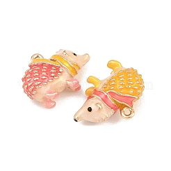 Эмалевые подвески из сплава «ёжик»&nbsp;ENAM-P264-07G