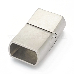 Fermoirs magnétiques en acier inoxydable 304 résistant au ternissement avec emembouts collées&nbsp;X-STAS-B017-09P