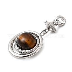 Природных тигровый глаз подвески&nbsp;KK-G553-04P