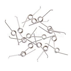鋼製ねじりばね  工具メンテナンス用の小さなねじりバネ DIY 大工仕事  ステンレス鋼色  36x7x4.5mm  穴：5mm  4個/セット  4セット&nbsp;FIND-FH0010-28