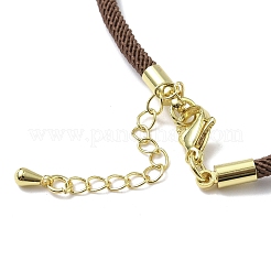 Изготовление ожерелий из нейлонового шнура милан толщиной 3 мм&nbsp;NJEW-H084-01G