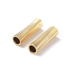 メッキ真鍮チューブビーズラック  鉛フリー、カドミウムフリー  24KGP本金メッキ  3x10mm  穴：2mm&nbsp;KK-R149-02B-G