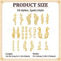 10 пара 10 стилей в этническом стиле&nbsp;PATC-ME0001-23