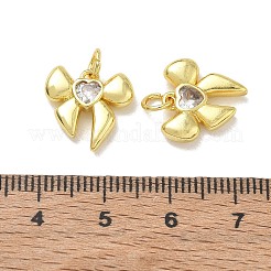Latón micro pavimenta claro cubic zirconia encantos&nbsp;CU-CBA6E4E-13G