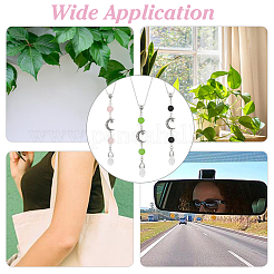 3 шт. подвесные украшения из стеклянного сплава HJEW-DR00165